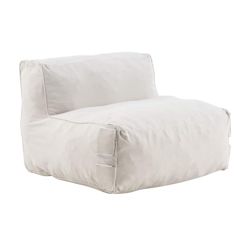 Christopher Knight Home - Nerissa Outdoor/Indoor Olefin Modular Bean Bag Armless Sofa Set with Shredded Foam Filled