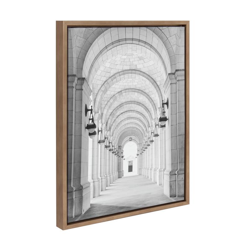 Kate and Laurel Sylvie Union Station Framed Canvas by Golie