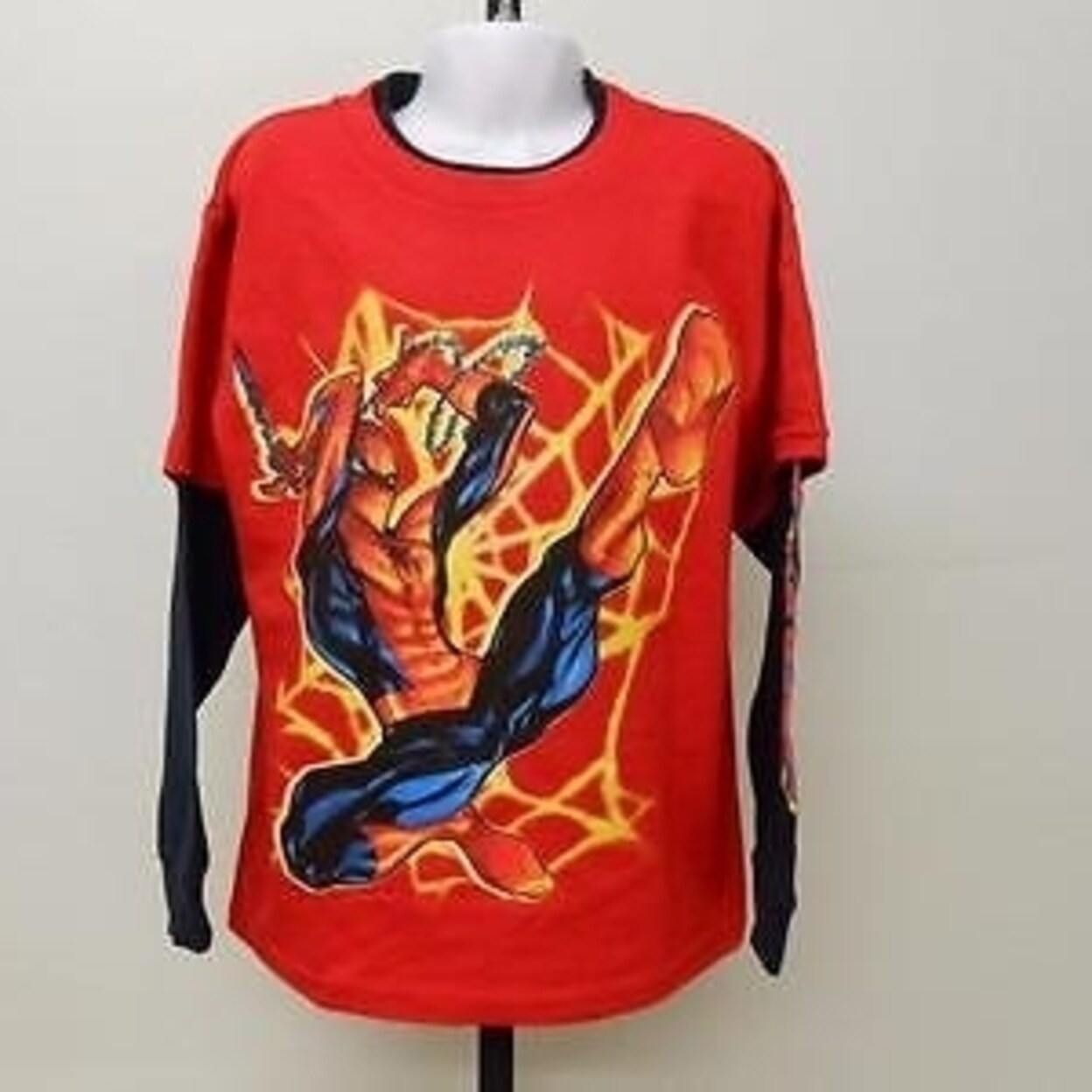 Shop Marvel The Amazing Spiderman Kid Kids Size 5 6 T Shirt 67sb