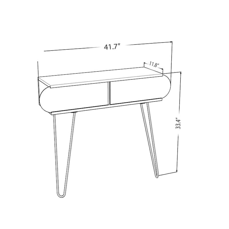 Alora Metal Legs Console Table