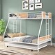 preview thumbnail 6 of 27, Twin over Full Metal Bunk Bed with Trundle for Three/ Heavy-duty Metal