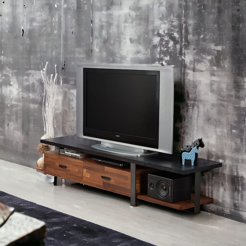 67" Transitional TV Stand with 2 Drawers & 2 Open Compartments for TVs Up to 55"