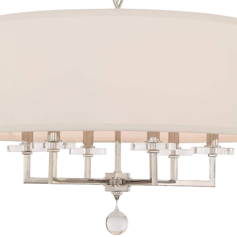Crystorama Lighting Group Paxton 6 Light 26" Wide Drum Chandelier
