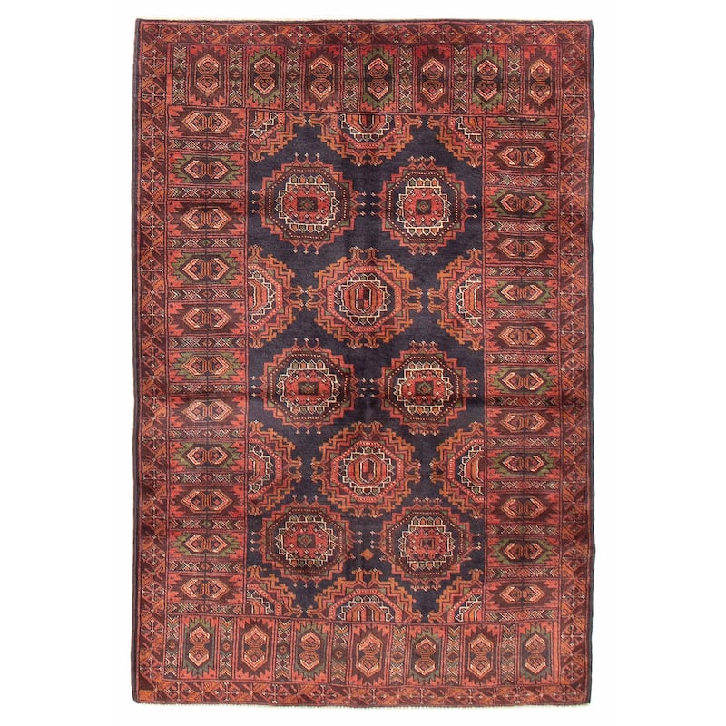 Teimani Navy Rug 3'10" x 6'3" - 3'10 x 6'3 - Dark Navy - 3'10 x 6'3
