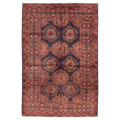 Teimani Navy Rug 3'10" x 6'3" - 3'10 x 6'3
