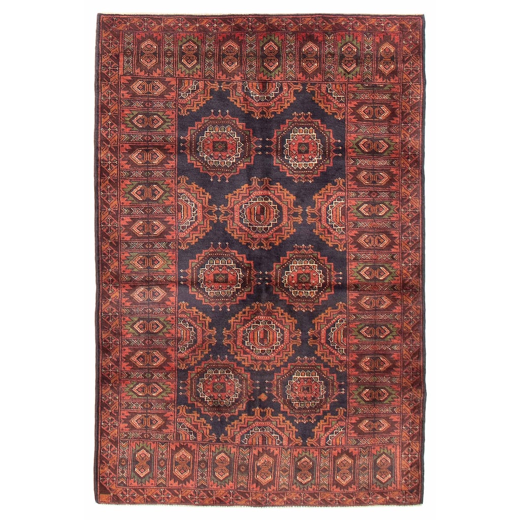 Teimani Navy Rug 3'10" x 6'3" - 3'10 x 6'3