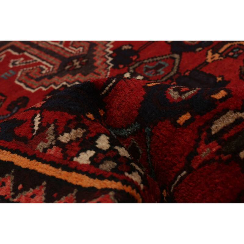 ECARPETGALLERY Hand-knotted Andelz Red Wool Rug - 3'8 x 10'2