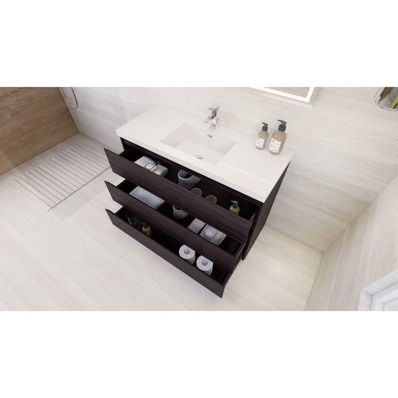 Aron 48'' Freestanding Vanity with Reinforced Acrylic Sink