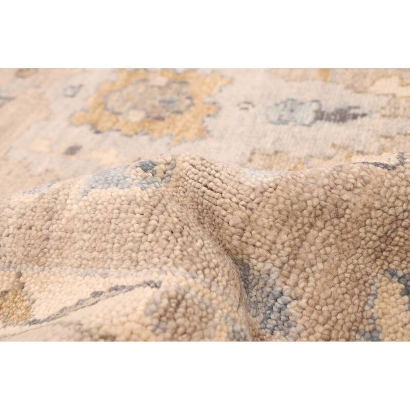 ECARPETGALLERY Hand-knotted Jules Serapi Taupe Wool Rug - 9'11 x 13'10