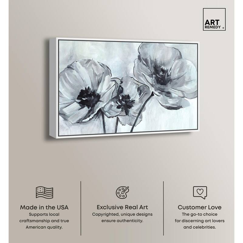 Flower Impressions Canvas by Art Remedy