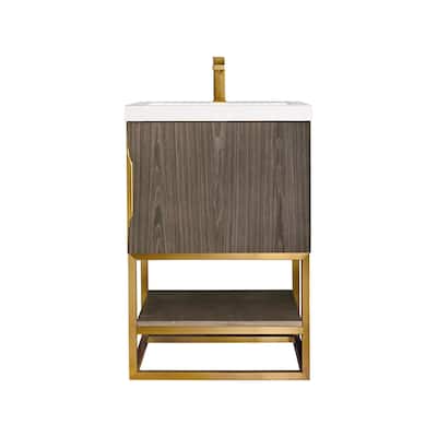 James Martin Vanities 883-V24-RG-WG Columbia 24" Free Standing Single