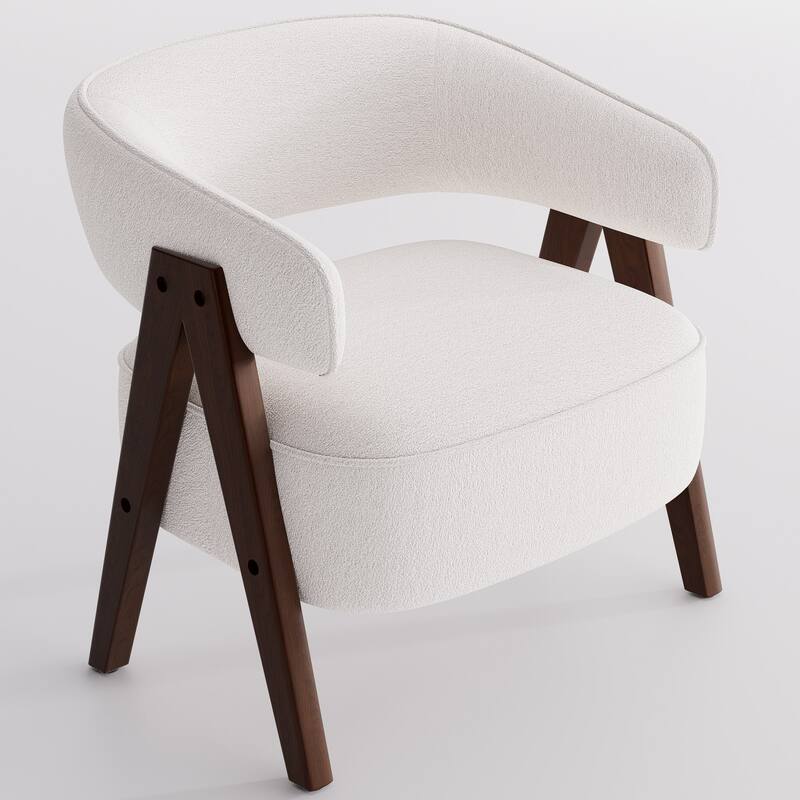 27.56" W x 23.62" D x 27.95" H Accent Arm Chair Fabric Living Room Chair Set of 2