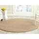SAFAVIEH Natural Fiber Oceana Herringbone Seagrass Rug - 6' x 6' Round - Natural/Olive