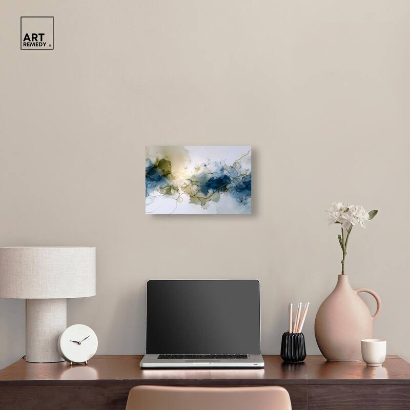 Fluid Geode Canvas by Art Remedy, Gallery Wrapped