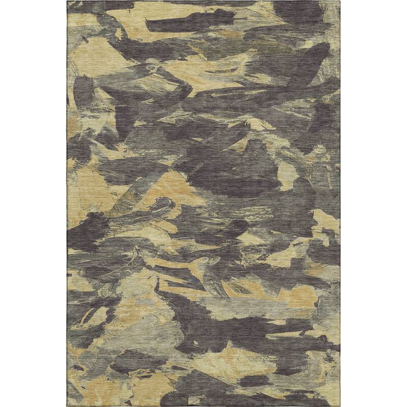 Premium Washable Super Soft Contemporary Brushstrokes Mayfield Rug
