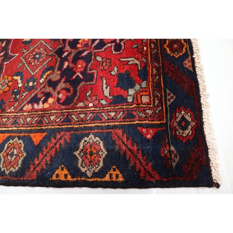 ECARPETGALLERY Hand-knotted Anatolian Vintage Red Wool Rug - 4'1 x 6'4