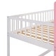 preview thumbnail 13 of 12, Castle Bunk Bed with Ladder, Twin Over Twin, Wood, Pink