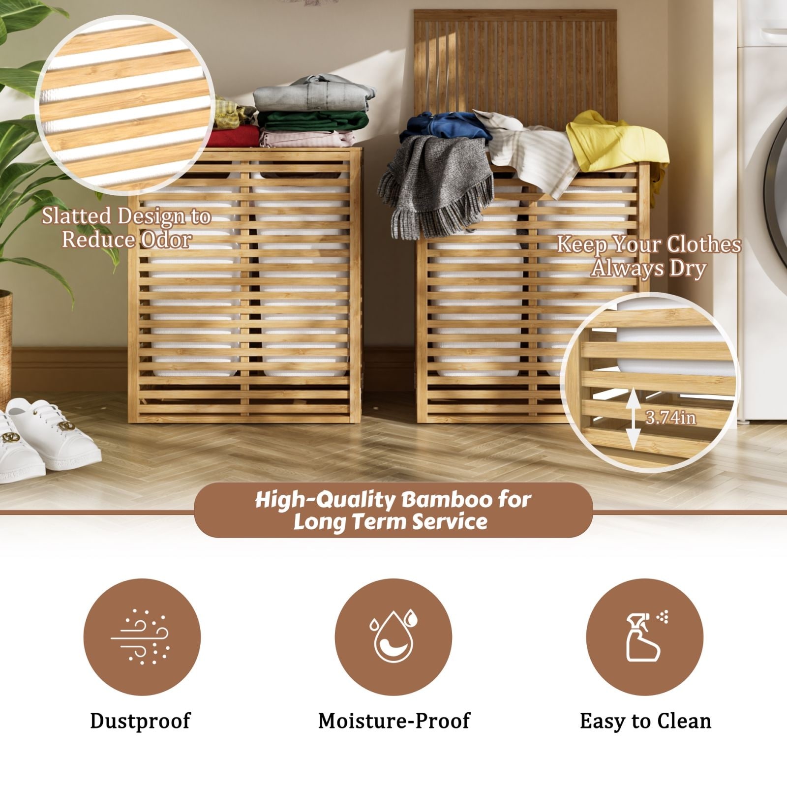 VEIKOUS-2-Section-Bamboo-