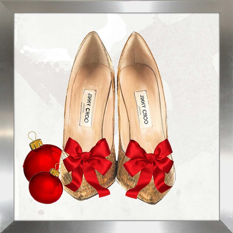 "Christmas Holiday Heels" by Jodi Print on Acrylic