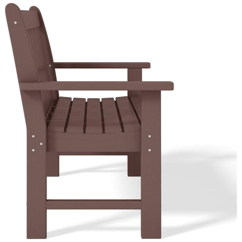Polytrends Laguna 51" Outdoor Patio 2-Person Garden Bench