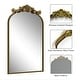preview thumbnail 5 of 26, Arched Vintage Wall Mirror and Metal Frame Baroque Style Bathroom Vanity Mirror