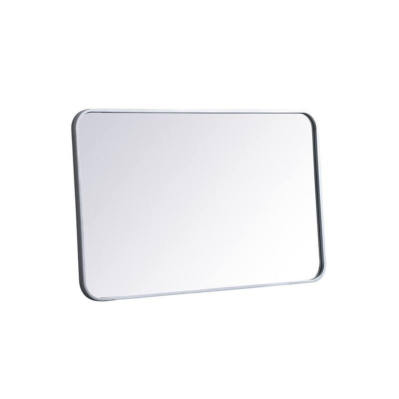 Ezra Soft Corner Metal Rectangular Mirror