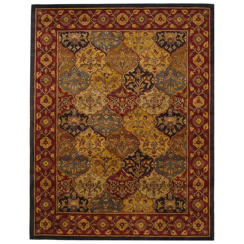 SAFAVIEH Handmade Heritage Square Knot Traditional Oriental Wool Rug