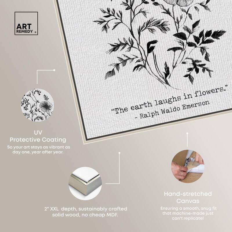 Earth Laughs in Flowers Canvas by Art Remedy