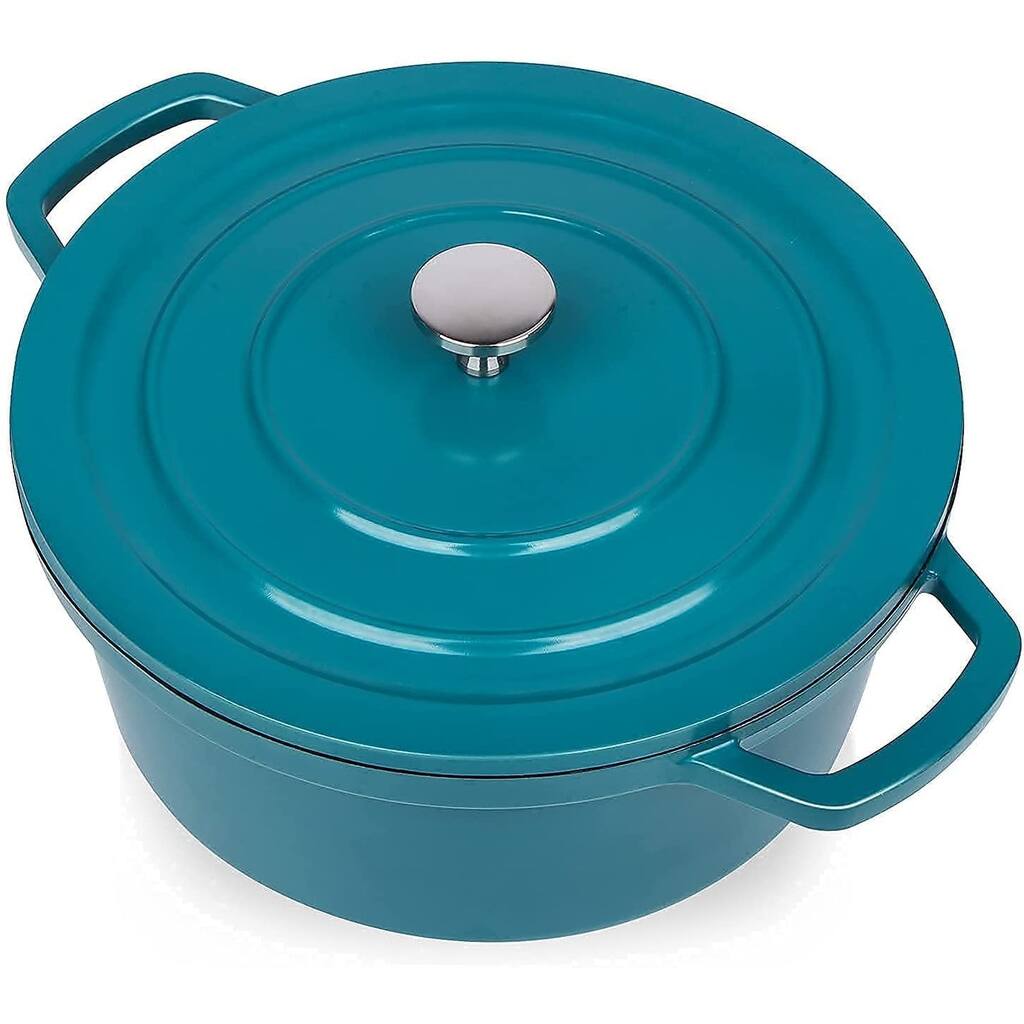 Nuzanto 5qt Cast Aluminum Dutch Oven With Loop Handles