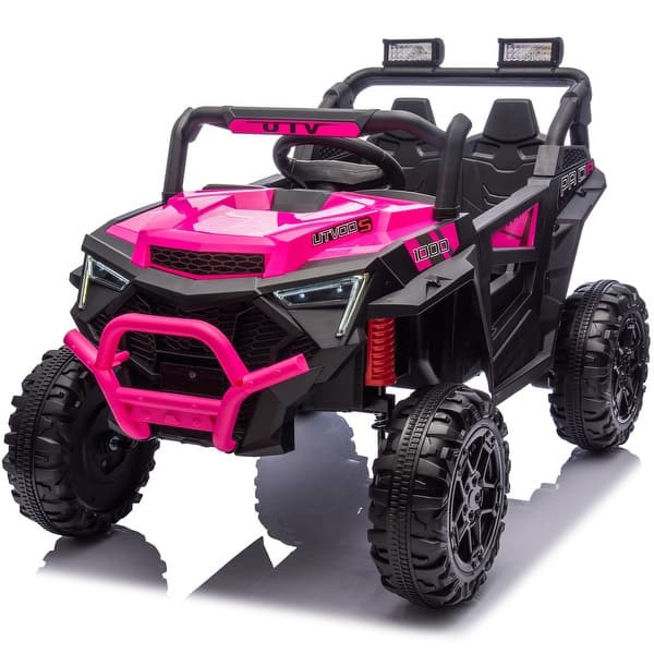 slide 2 of 24, 24V 400W Kids Ride On Electric UTV W/Parents Remote Control Pink