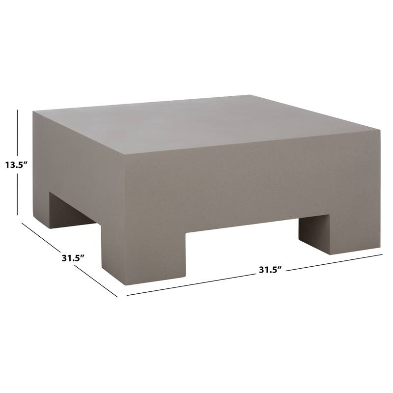 SAFAVIEH Home Aillard Coffee Table - 32"W x 32"D x 14"H