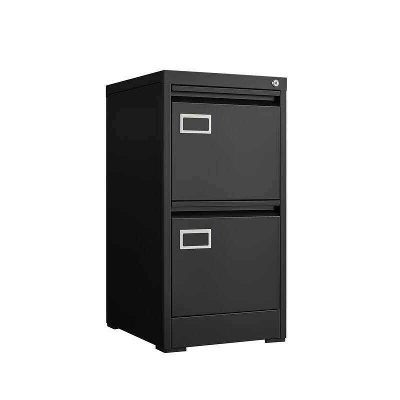 2 Drawer File Cabinet with Lock,Two Drawer Filing Cabinet,Vertical Metal File Cabinet for Home Office Organizer Storage Cabinet