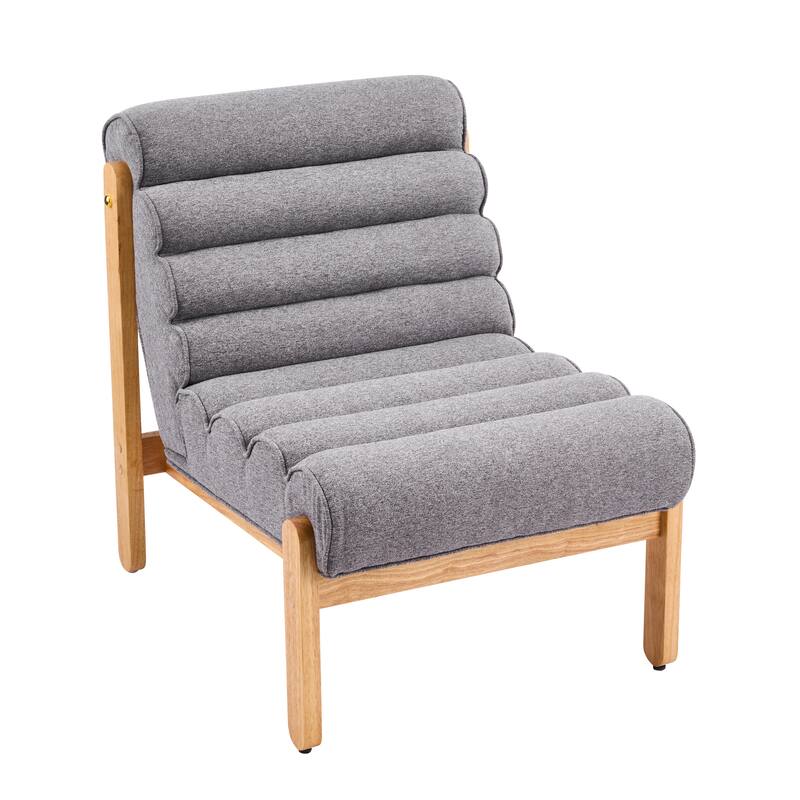 Scott Living - Modern Upholstered Accent Chair with Plush Layered Cushion & Solid Wood Frame - 25.75"W