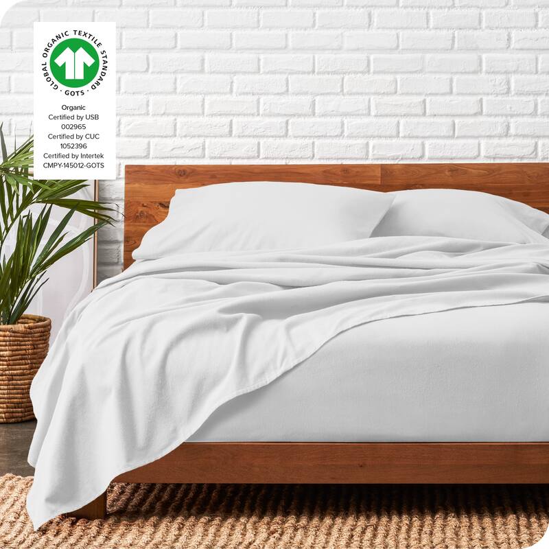 Bare Home Organic Cotton Flannel Sheet Set