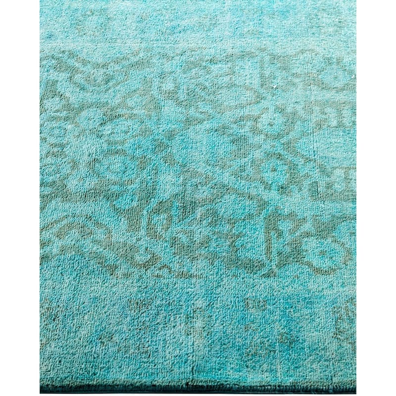Contemporary Overdyed Wool Hand Knotted Area Rug - 3' 1" x 5' 1"