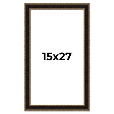 15x27 Frame Gold Antique Vintage Sold Wood Picture Frame | 1.75 Inch