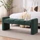 preview thumbnail 39 of 60, Boucle Bedroom Bench with Channel Tufted Modern Entryway Bench Window Bench End of Bed Bench