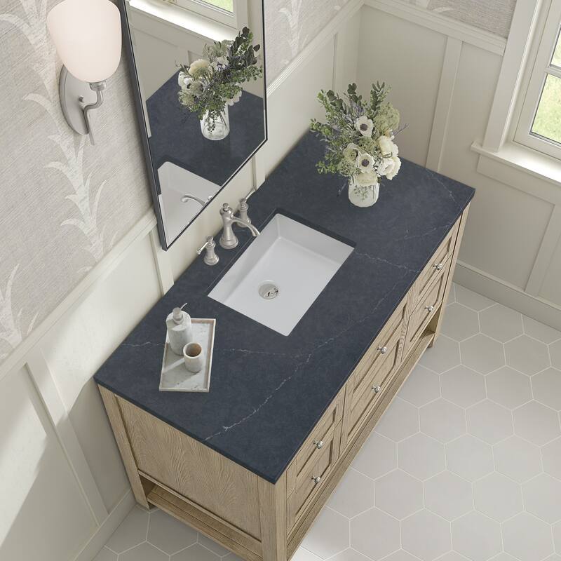 James Martin Vanities Breckenridge 48" Single Vanity, Whitewashed Oak