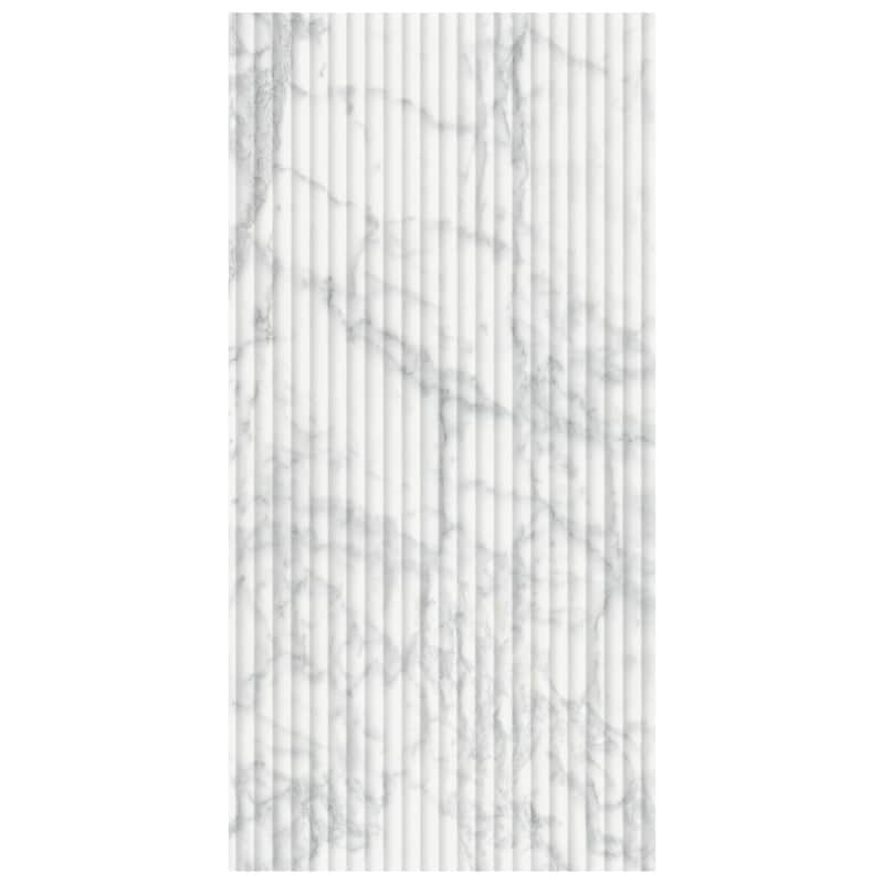 Merola Tile Reve Roseliere Deco Blanc 11-3/4" x 23-1/2" Porcelain Wall Tile