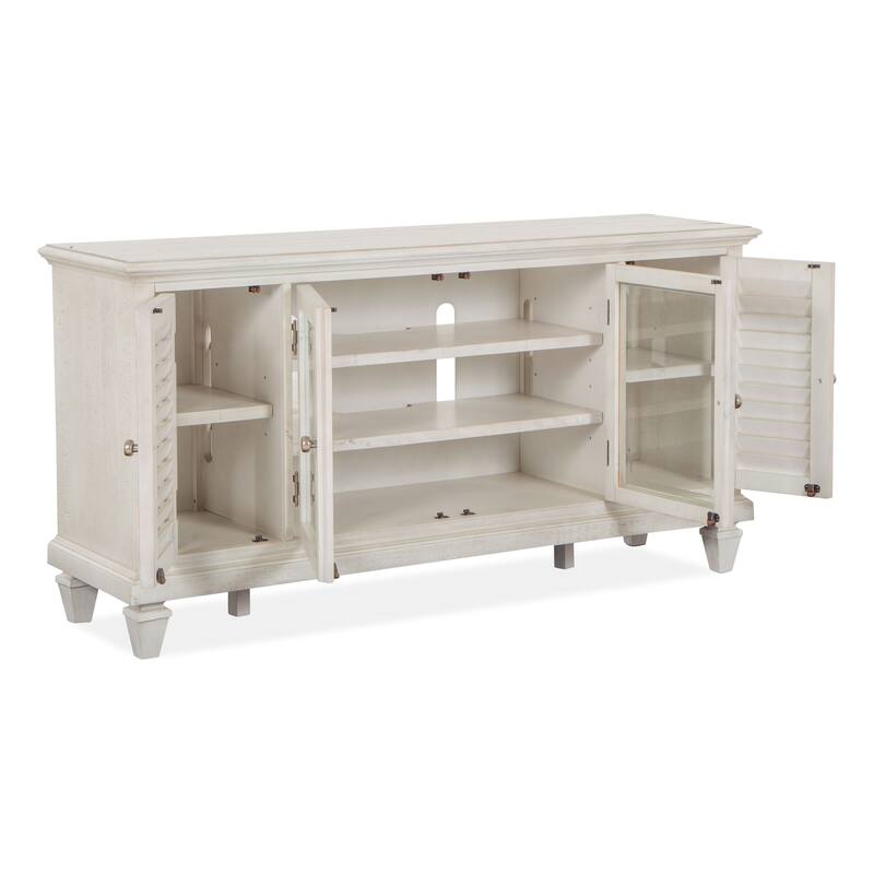 Magnussen Home Newport Alabaster Small Console - W x D x H