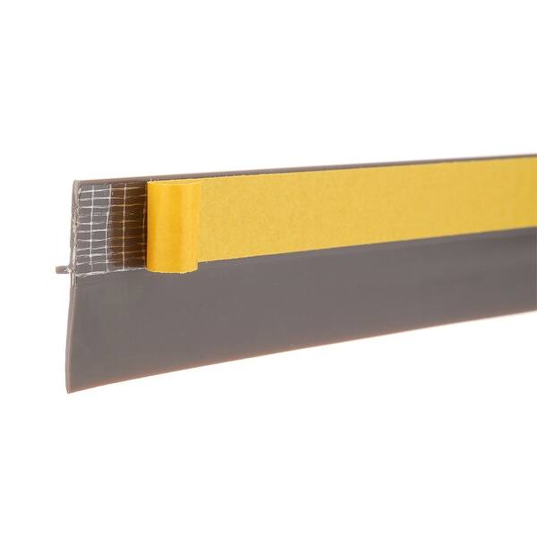 Shop Self Adhesive Door Bottom Sweep Brown Pvc 0 71 Inch Strip 40