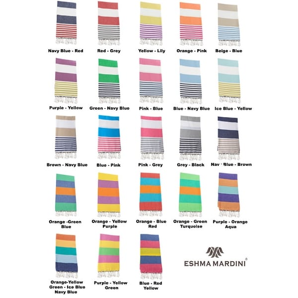 Eshma Mardini Turkish Cotton Pestemal Beach / Bath Towel