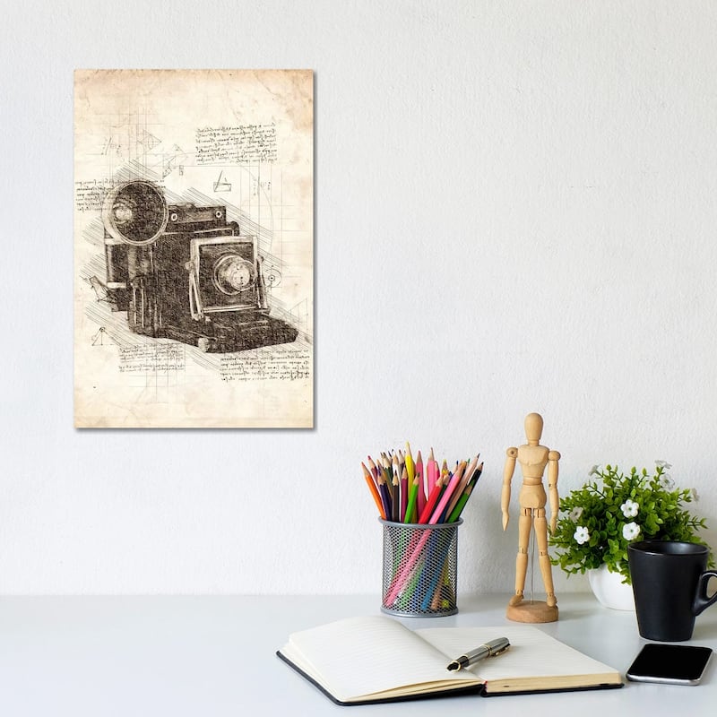 iCanvas "Old Camera" by Cornel Vlad Canvas Print - 12x8x0.75