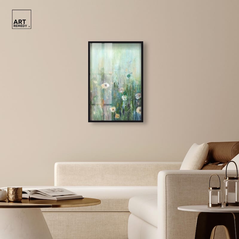 Harmony Green I Shadowbox by Art Remedy