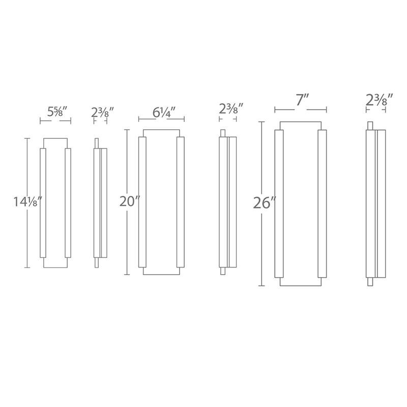 Fiction LED Indoor and Outdoor Wall Light