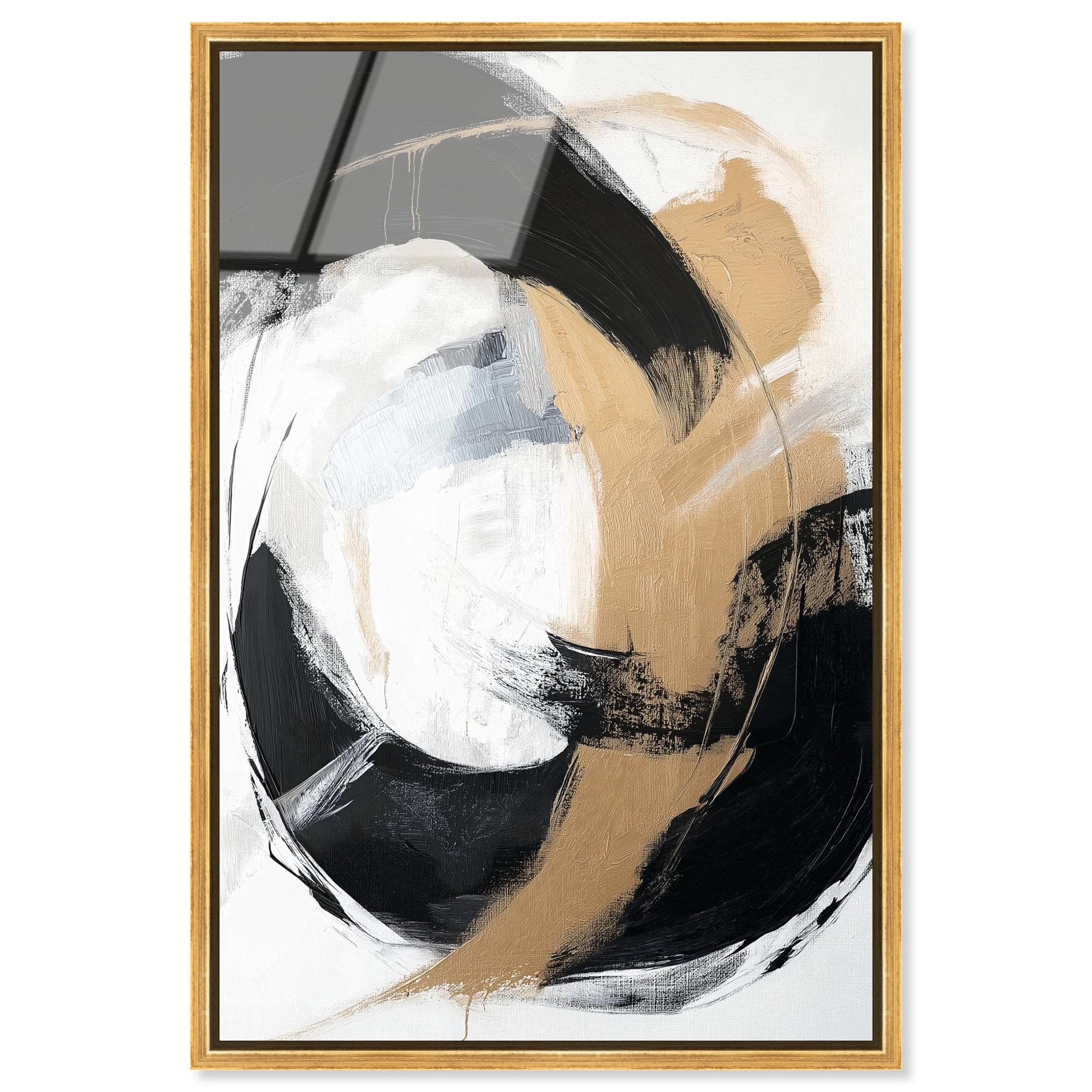 Golden Ratio Earth Tone Framed Acrylic Wall Art by Art Remedy