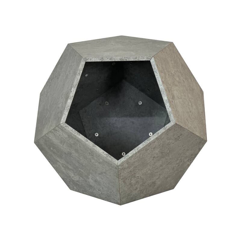 25.98'' Modern Pet Furniture Cat Kennel Side Table Coffee Table - Cement Grey