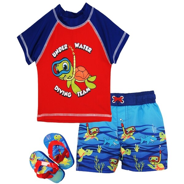 boys swim top and shorts
