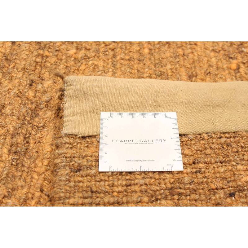 ECARPETGALLERY Flat-Weave Natural Orange Wool Tapestry Kilim - 6'3 x 6'8