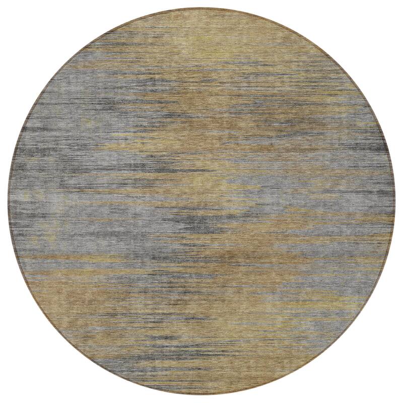 HomeRoots Abstract Transitional Rectangle Outdoor Rug